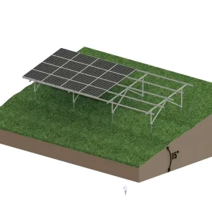 Ground-Mount Solar Panel Mounting Structure