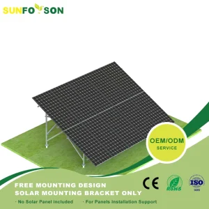 Ground Screw Pile Foundation Large Solar Power Plant Construction Utility Scale PV Power Station Solar Farm Mounting System
