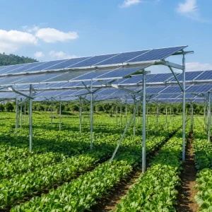 Ground Screw or Concrete Base Solar Racking for Farmland Agrivoltaic Mounting System