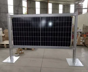 Ground Solar Panel Support Power Plants PV Panel Mount Structure Vertical Bifacial Panel Solar Fencing System