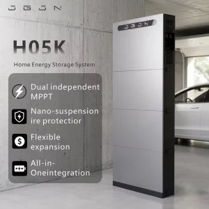 H05K Ultra Slim 155mm All in One Home Energy Storage System 10kWh 20kWh Stackable LiFePO4 48V Hybrid Inverter IP65