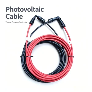 H1Z2Z2 K Solar Panel Extension Cable Connectors 10mm2 1500V DC Tinned Copper PV Wire for Off grid Solar System