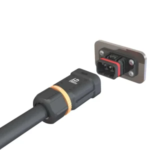 HD 65A 3 Pin AC IP68 Male Female Hybrid Inverter Connector 1000V Rated Customized Panel Cable