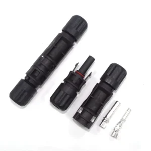 HD Copper Alloy Crimp PV Solar Connector 1500V DC IP68 Waterproof Power Application