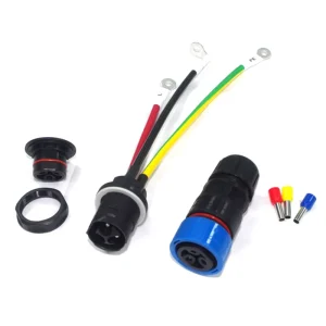 HD IP68 32A 3 Pin Male Female Solar Inverter AC Connector 600V for 4KW Solar Inverter