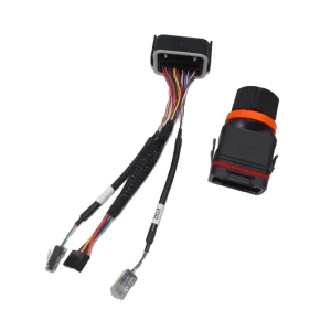 HD Inverter Communication Network Port 24 PIN and 2 RJ45 Panel Mount Cable Wifi COM Connector