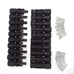 HD for 2.5mm2/4mm2/6mm2 1500V DC IP68 UL94-V0 PA66 Solar PV Connector 16KV Impulse Voltage 41A/55A Current Male Female