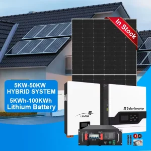 HF Solar System 5kw 10kw 15kw 20kw 30kw Complete Off grid Solar System for 10kw Home Hybrid Solar System with Battery