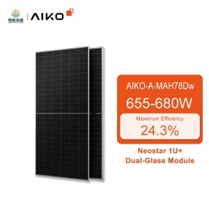 HJT BIPV Hbc N-Type ABC High Efficiency 24.3% 655W Bifacial Solar Panels