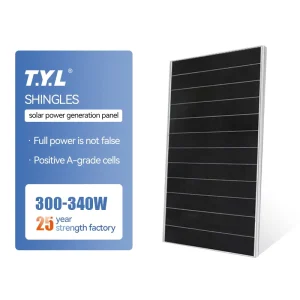 HJT Bifacial N Type IBC BIPV Solar Roof Tiles 300W 12V Solar Panel