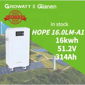 HOPE 16.0LM-A1 51.2V Household Low-Voltage Solar Lithium Battery 16kWh Energy Storage LiFePO4 Stackable