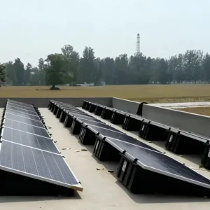 HOTSale Yanglin YL BS6 Solar Panel Roof PV Plastic Bucket Ballasted System Solar Ground Flat Roof Mounting PP Solar Mounting
