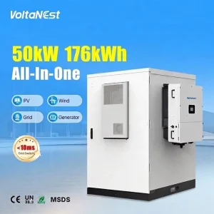 HV 50kW 176kWh 200KWH 176KWH BESS LiFePO4 All-in-One Industrial Energy Storage Cabinet
