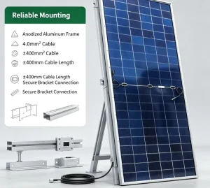 Half Cut Bifacial Double Glass Solar Panel 690~715W Mono PV Module for Large Industrial Solar Power System
