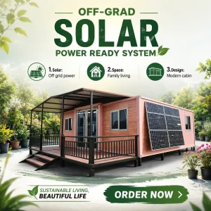 Heavy Duty Galvanized Steel 20ft Modular Prefab Pod for Field Water Pump Management with Off-Grid Solar Power System Assets