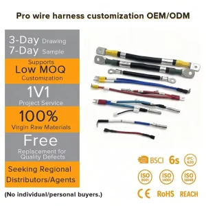 Heavy Duty Jumper Cable Clamps with SAE Connector and PBT Insulation for 12V 24V Car Motorcycle Batteries Solar Systems