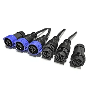 Heavy Duty M25 3 Pin Quick Locking Connector High Voltage 5G Base Station Power Supply Plug