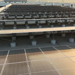 Heavy Duty Modular Array Hot Dip Galvanized Steel Solar PV Mounting System for Ground & Flat Concrete Roof