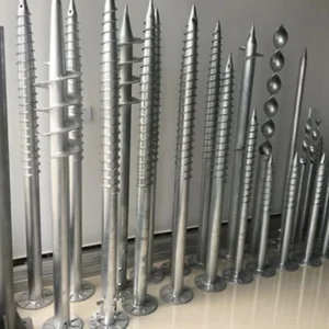 Helical Ground Screw Anchor for Solar Mounting System Building Foundation