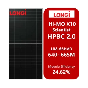 Hi Mo X10 Scientist LR8 66HVD Commercial Home Use Bifacial Dual Glass Monocrystalline 640W 645W 655W 660W 665W Solar Panel