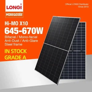 HiMO X10 PV Module In Stock 670W 665W 660W 655W 650W 645W 490W Anti dust Bifacial Solar Panels For Business