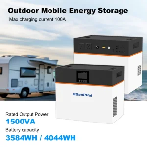 High Capacity 1200W Fast Charge Portable Power Station 3500Wh 4000Wh 3.5kWh 4kWh LiFePO4 Solar Generator 550W 700W 1000W Solar