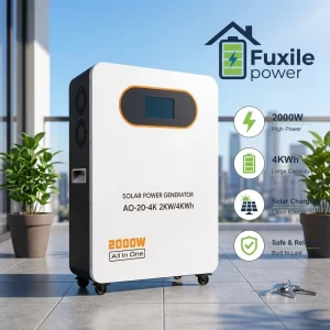 High Capacity 4kWh Portable Power Station 2000W Pure Sine Wave LiFePO4 Battery with BMS Multi Protection for Off Grid
