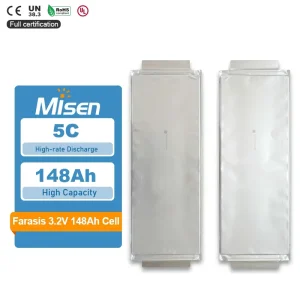 High Capacity High Rate LiFePO4 3.2V 148Ah 183Ah 187Ah P148A P183B P187A Pouch Cell Battery for Forklifts ESS
