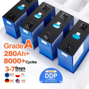 High Capacity LiFePO4 Lithium Battery Cell 3.2V 280Ah 314Ah Deep Cycle Solar Energy Storage Battery 8000+ Cycles