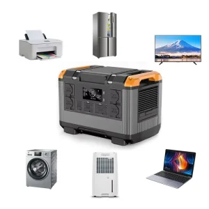 High Capacity Portable Power Station 2400W Pure Sine Wave 120V 220V Solar Generator for Home Backup