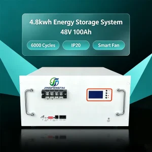 High Capacity Split Rack Mounted LiFePO4 Battery 48V 100Ah 4.8kWh LCD CAN Communication Smart BMS 6000+ Cycles for Telecom Solar