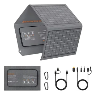 High Conversion Portable Foldable Solar Panel 40W Off Grid Emergency Phone Laptop Charging USB Type C Output ETFE Waterproof