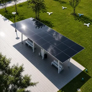 High Effciency CDTE Solar Glass Thin Film Adjustable Color Transparent Solar Panel for Communal Facilities