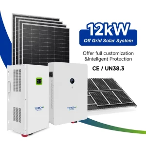 High Efficiency 12kW 620W Panels Lithium Battery Complete Off Grid Solar System for Residential Use