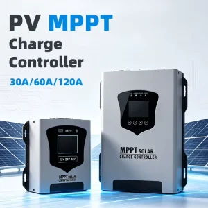 High Efficiency 30A 60A 120A MPPT Solar Charge Controller Max PV 180V 480V Auto Voltage 12V 24V 48V for Home Solar Power System