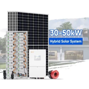 Complete 50kW Hybrid Solar System 3 Phase 380V High Voltage Solar System 30kW 40kW 50kW Solar Energy Storage System