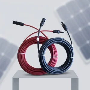 High Efficiency Copper Solid Core PV Cable 4mm² 6mm² 1000V DC Solar Panel Wire With Waterproof Connector for Outdoor System