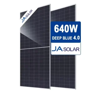 High Efficiency JA Solar 144 Cells N Type JAM72D42LB 615W 640W Bifacial Double Glass Solar Panels Topcon Solar Panels in Stock