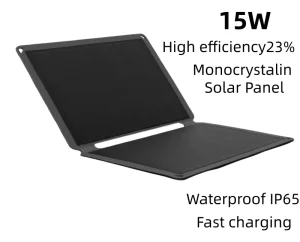 High Efficiency Mono Small Flexible Foldable Solar Panel 10W-60W Portable Solar Charger QC3.0 Type C 5V USB 23% Efficiency ETFT