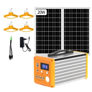 High Efficient Energy Saving Home Portable Solar Generator DC Hybrid Outdoor Solar Energy System