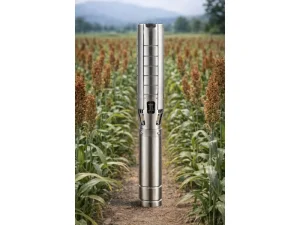 High Head 100m Solar Water Pump 96V 750W AC DC Submersible Deep Well Pump Stainless Steel 1.25 Inch Outlet 2 HP 3m h Farm