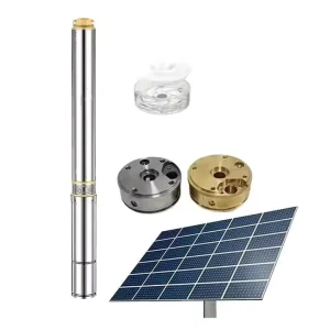 High Lift Water Pump Stainless Steel Solar Deep Well Pump Photovoltaic Solar Submersible Pump