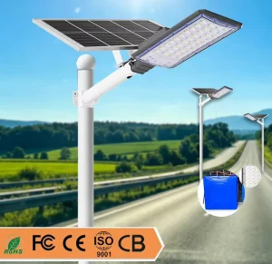 High Lumen Solar LED Street Light Aluminum Alloy Lighting Dusk to Dawn IP66 Waterproof Outdoor Solar Street Lights CE RoHS