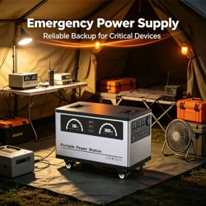 High Power 3000W LiFePO4 Portable Power Stations Solar Generator for Home Backup Outdoor Camping