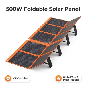 High Power 500W Mono Solar Panel Monocrystalline Photovoltaic Panel IP67 Weatherproof for Home RV Boat Camping Battery Charging