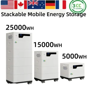 High Power 51.2V 14kWh 16kWh LiFePO4 Battery Stackable CAN All In One Home Energy Storage System Smart BMS Solar Grid Hybrid