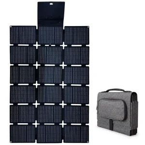 High Power Mini 200W 3×6 Portable Mono Foldable Solar Panel 36V Camping Foldable Solar Blanket for Power Station Solar Generator