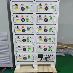 High Power Three Phase Hybrid PV System Expandable Rack Mount High Voltage Lithium Energy Storage Cabinet