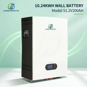 High Power Wall Mounted LiFePO4 Battery 51.2V 200Ah 10.24kWh LCD Smart BMS 6000+ Cycles for Solar UPS
