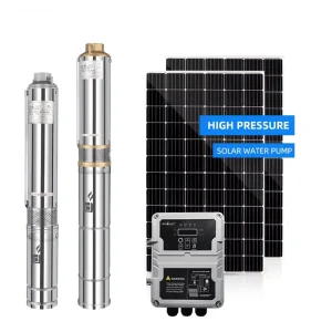 High Pressure 1 Hp 72V Dc Deep Well Solar Borehole Submersible Water Pump